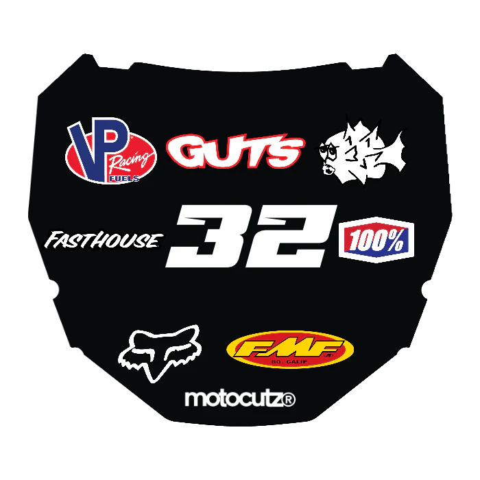 CUSTOM ODI NUMBER PLATE DECAL