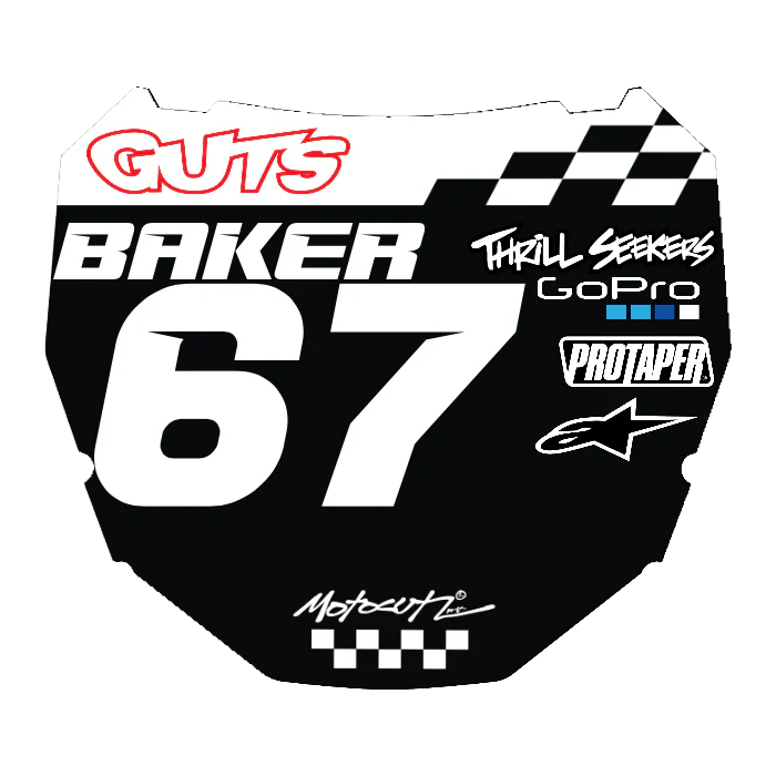 CUSTOM ODI NUMBER PLATE DECAL
