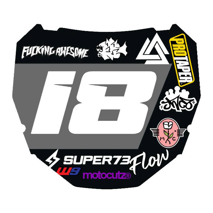 CUSTOM ODI NUMBER PLATE DECAL