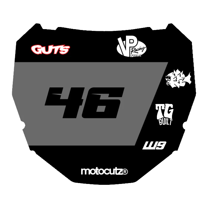 CUSTOM ODI NUMBER PLATE DECAL