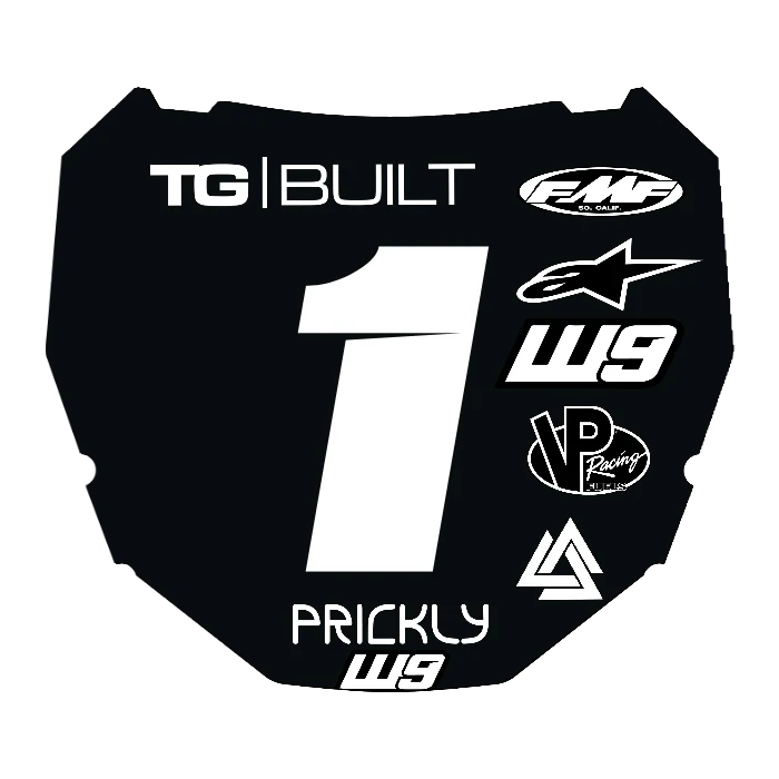 CUSTOM ODI NUMBER PLATE DECAL
