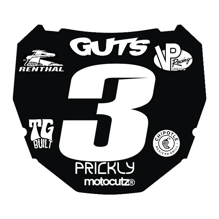 CUSTOM ODI NUMBER PLATE DECAL