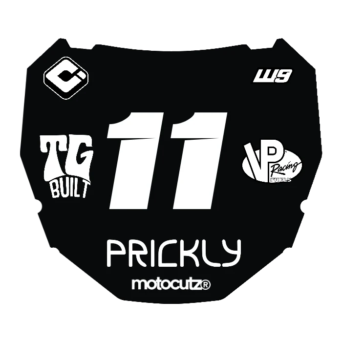 CUSTOM ODI NUMBER PLATE DECAL