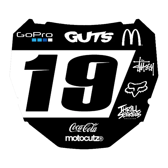 CUSTOM ODI NUMBER PLATE DECAL