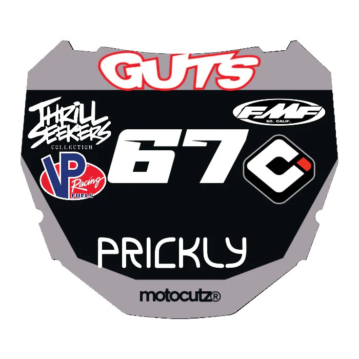 CUSTOM ODI NUMBER PLATE DECAL