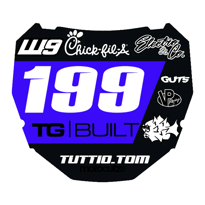 CUSTOM ODI NUMBER PLATE DECAL