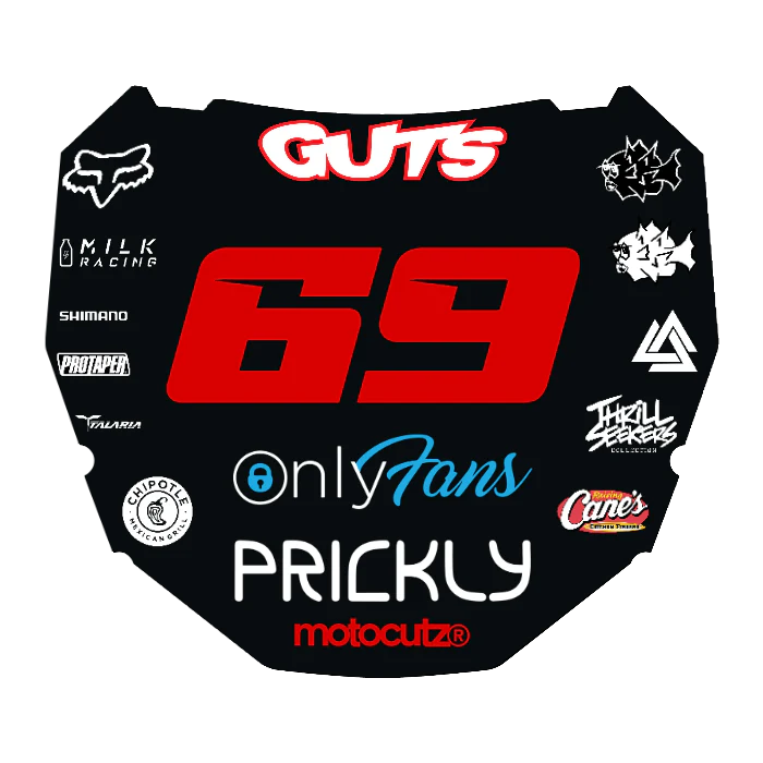 CUSTOM ODI NUMBER PLATE DECAL