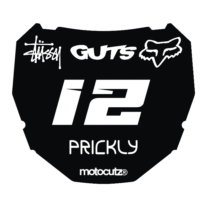 CUSTOM ODI NUMBER PLATE DECAL