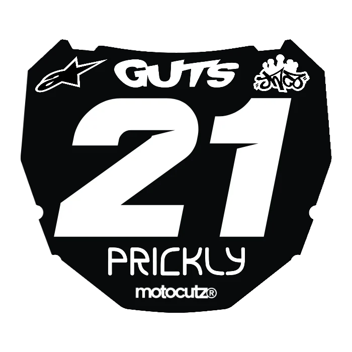 CUSTOM ODI NUMBER PLATE DECAL