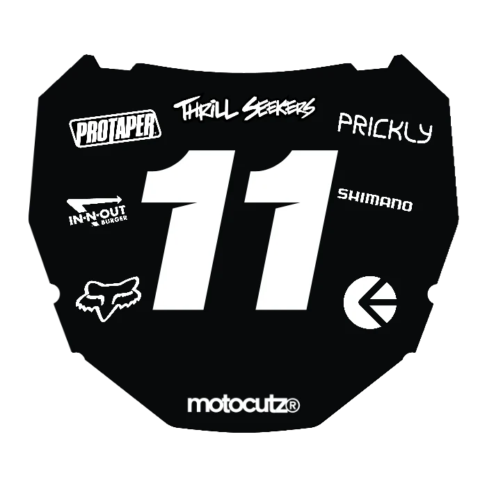 CUSTOM ODI NUMBER PLATE DECAL