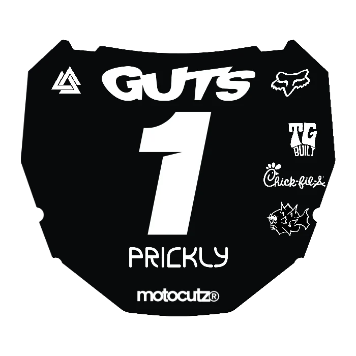 CUSTOM ODI NUMBER PLATE DECAL