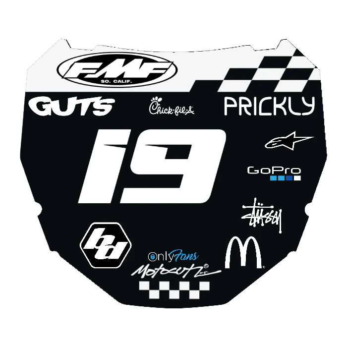 CUSTOM ODI NUMBER PLATE DECAL