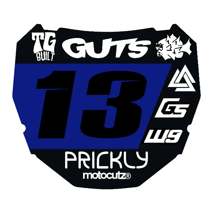 CUSTOM ODI NUMBER PLATE DECAL