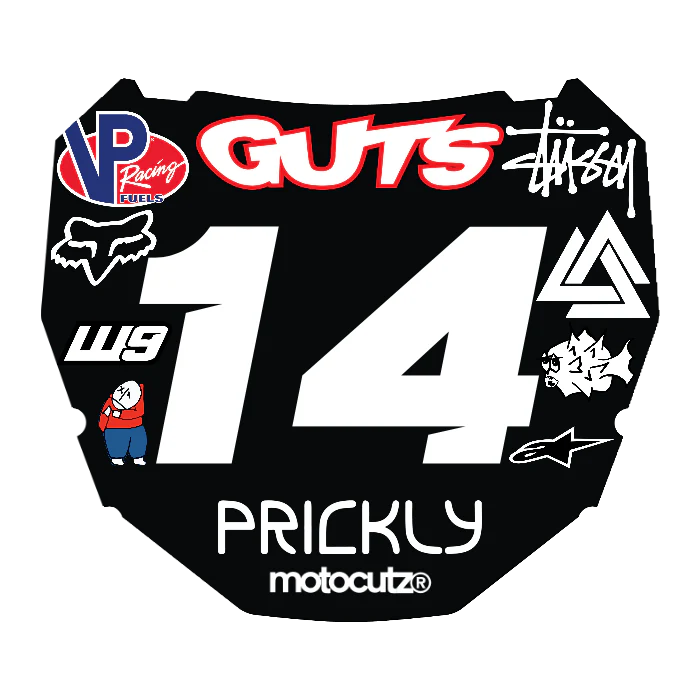 CUSTOM ODI NUMBER PLATE DECAL