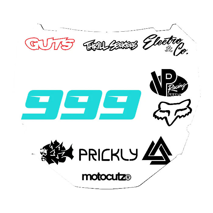 CUSTOM ODI NUMBER PLATE DECAL