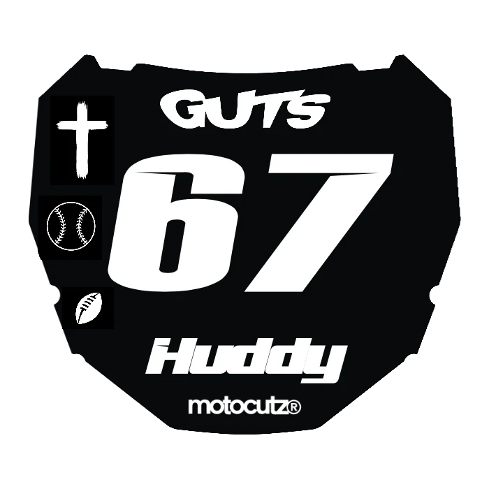 CUSTOM ODI NUMBER PLATE DECAL