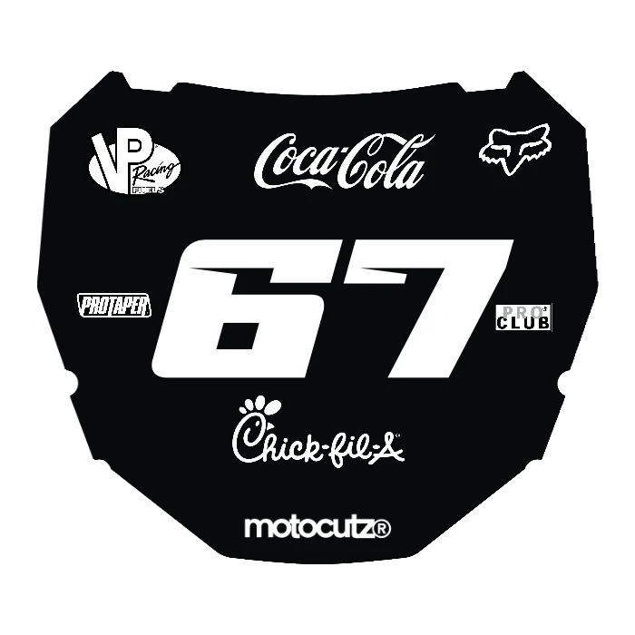 CUSTOM ODI NUMBER PLATE DECAL