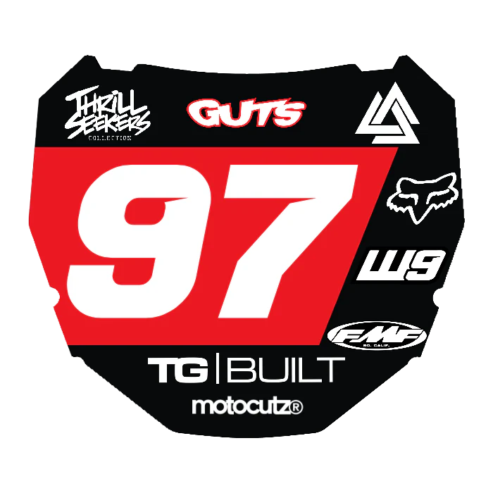 CUSTOM ODI NUMBER PLATE DECAL