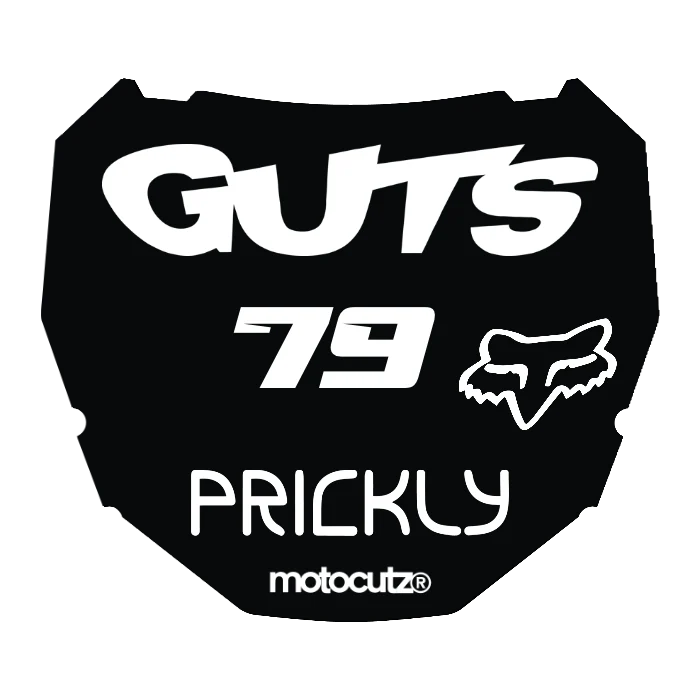 CUSTOM ODI NUMBER PLATE DECAL