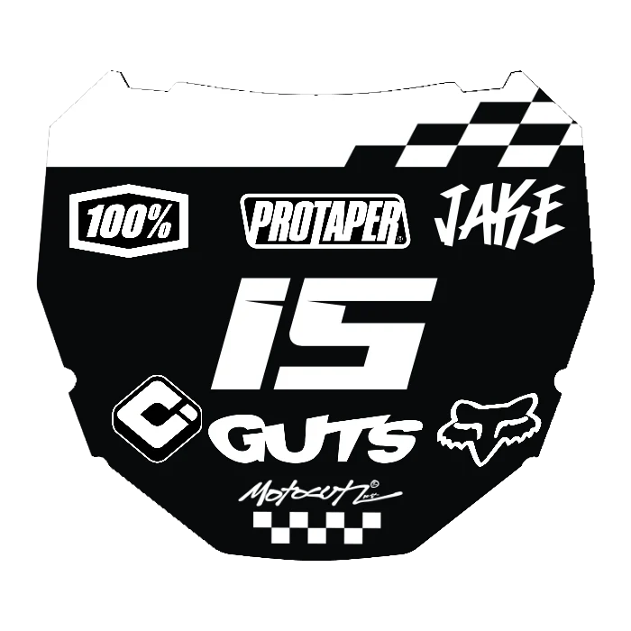CUSTOM ODI NUMBER PLATE DECAL