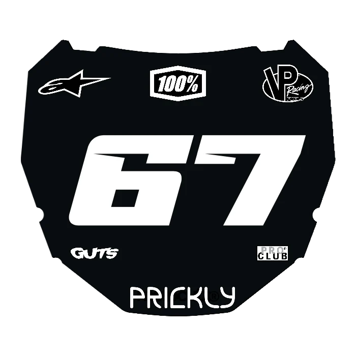 CUSTOM ODI NUMBER PLATE DECAL