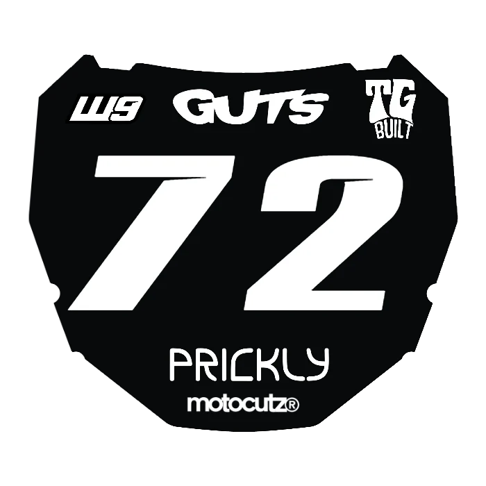 CUSTOM ODI NUMBER PLATE DECAL