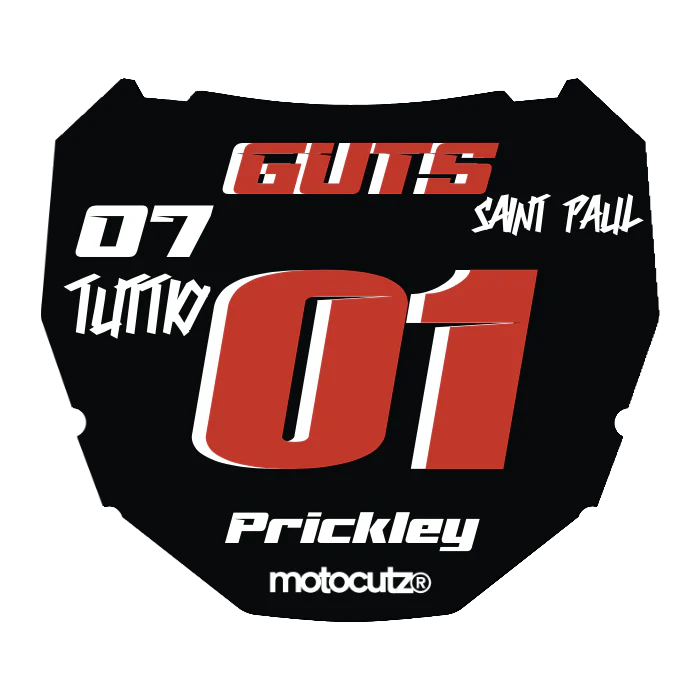 CUSTOM ODI NUMBER PLATE DECAL