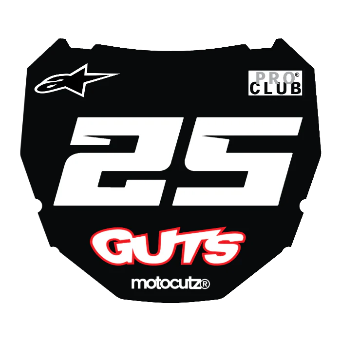 CUSTOM ODI NUMBER PLATE DECAL