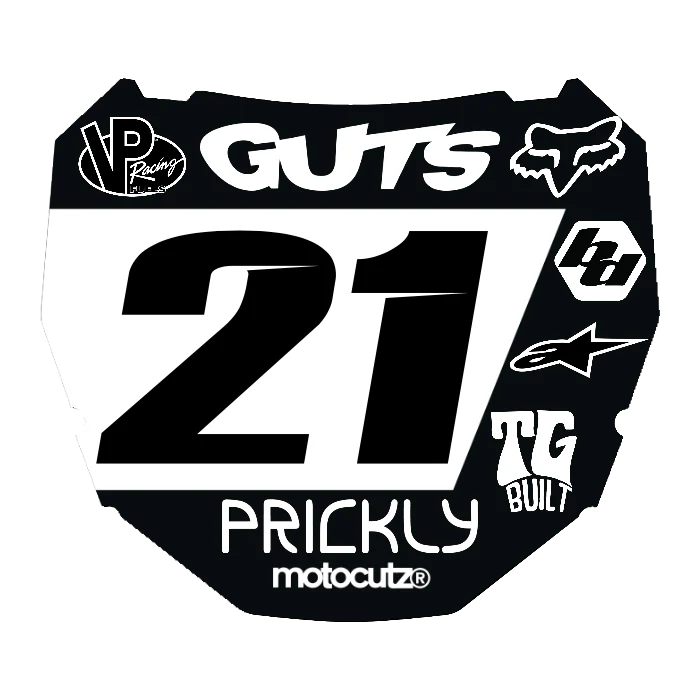 CUSTOM ODI NUMBER PLATE DECAL