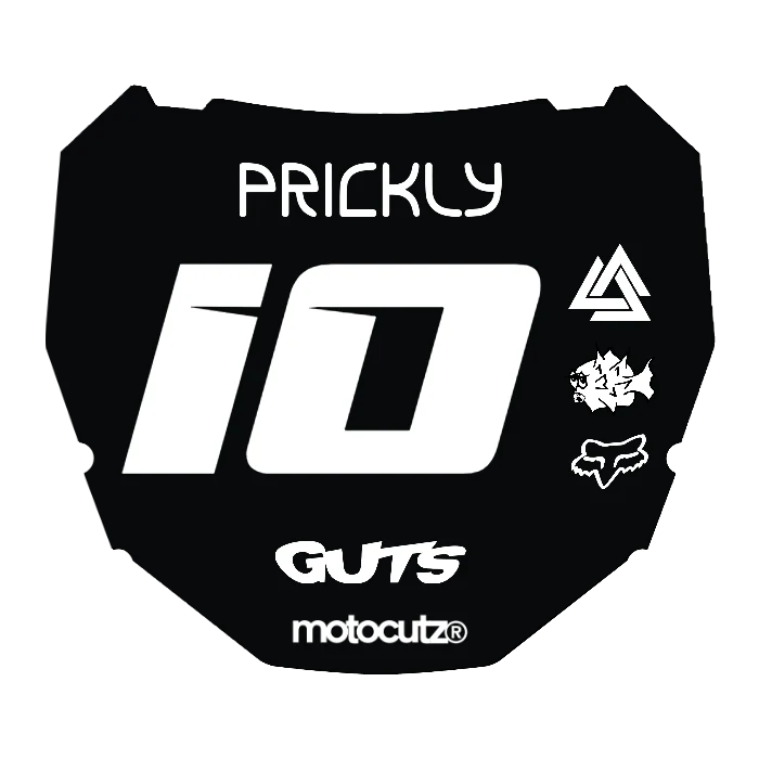 CUSTOM ODI NUMBER PLATE DECAL
