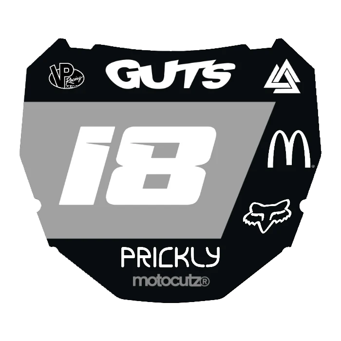 CUSTOM ODI NUMBER PLATE DECAL