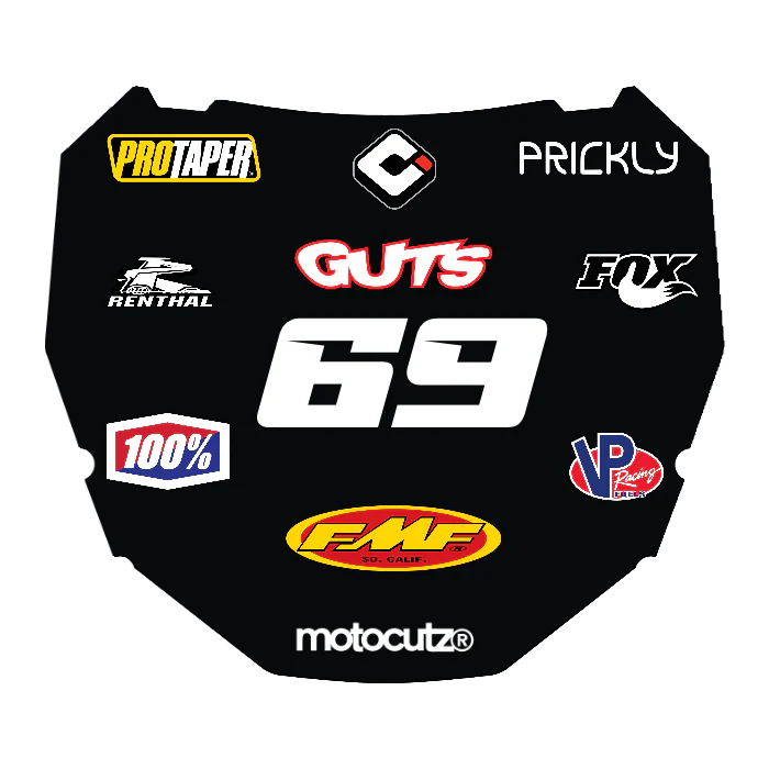 CUSTOM ODI NUMBER PLATE DECAL