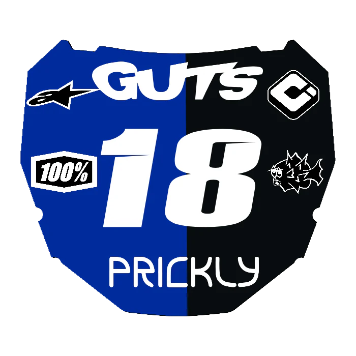 CUSTOM ODI NUMBER PLATE DECAL