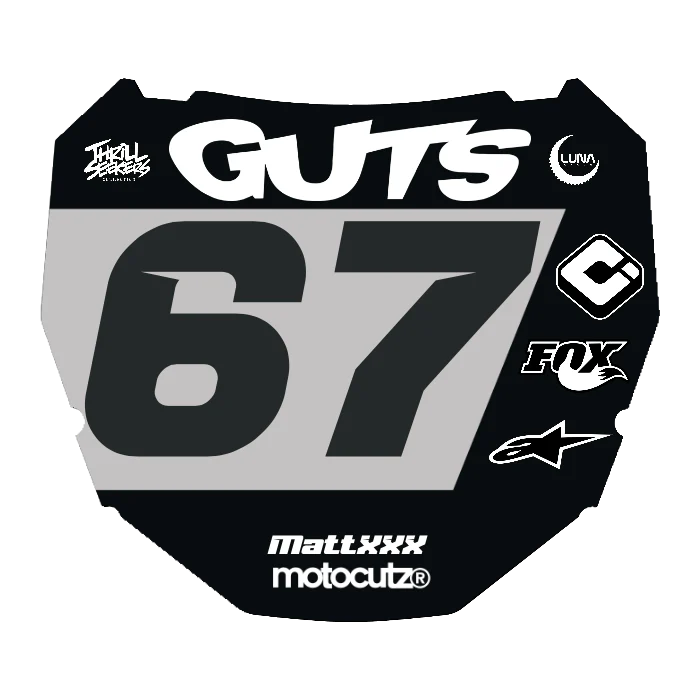 CUSTOM ODI NUMBER PLATE DECAL