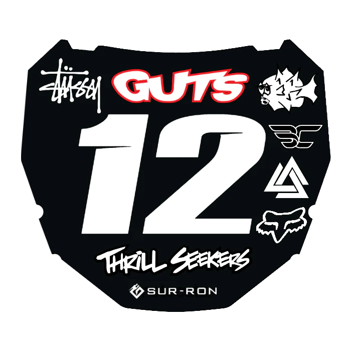 CUSTOM ODI NUMBER PLATE DECAL