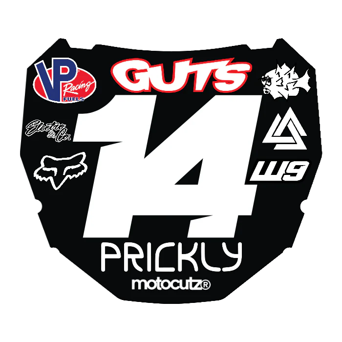 CUSTOM ODI NUMBER PLATE DECAL
