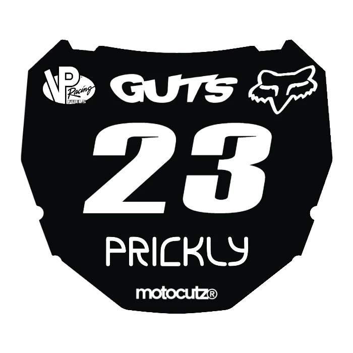CUSTOM ODI NUMBER PLATE DECAL