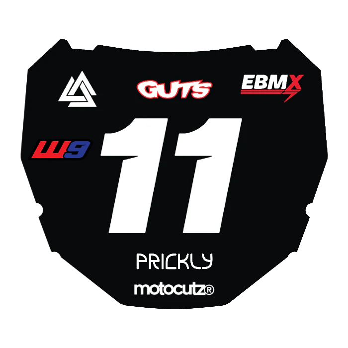 CUSTOM ODI NUMBER PLATE DECAL