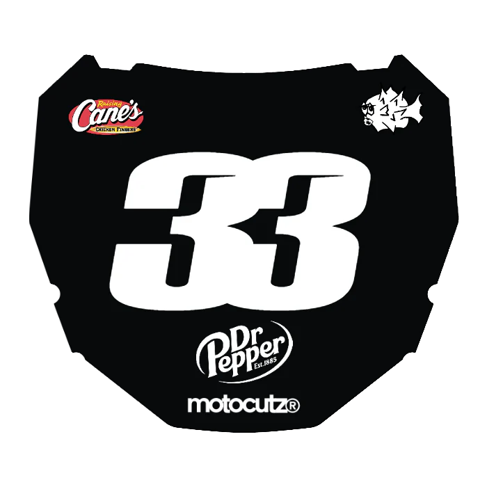 CUSTOM ODI NUMBER PLATE DECAL