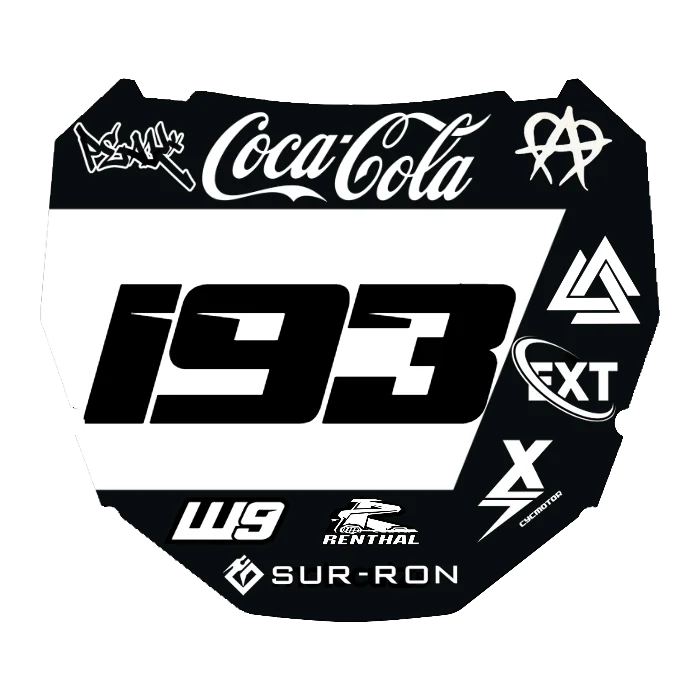 CUSTOM ODI NUMBER PLATE DECAL