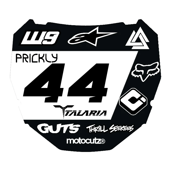 CUSTOM ODI NUMBER PLATE DECAL