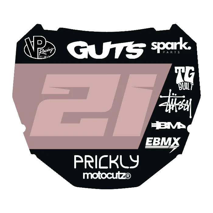 CUSTOM ODI NUMBER PLATE DECAL