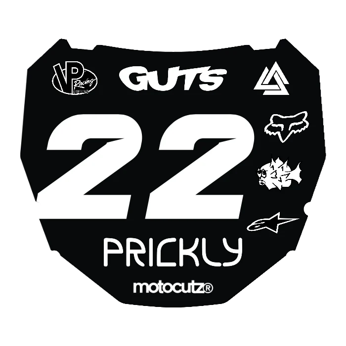 CUSTOM ODI NUMBER PLATE DECAL