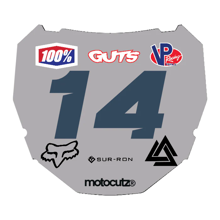 CUSTOM ODI NUMBER PLATE DECAL