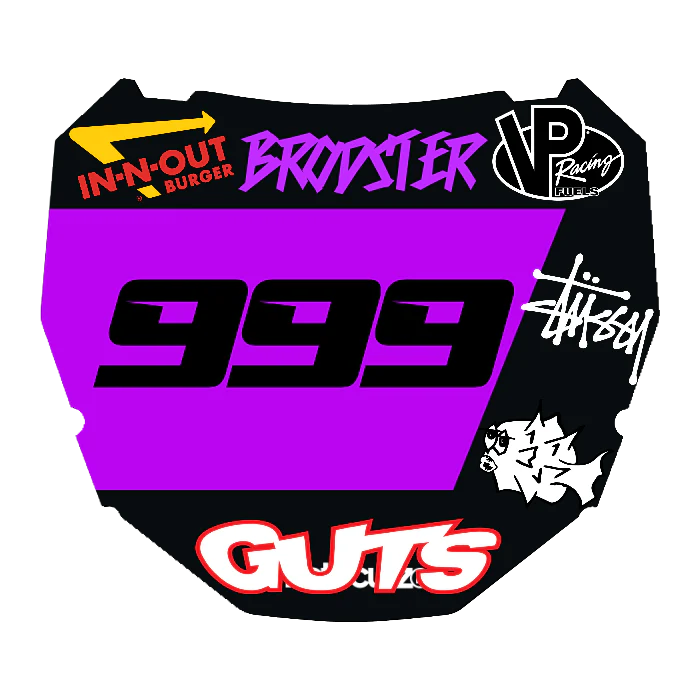 CUSTOM ODI NUMBER PLATE DECAL