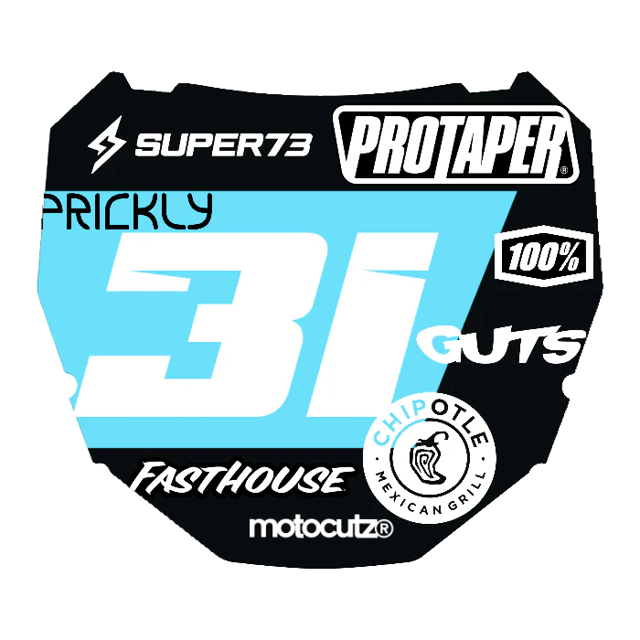 CUSTOM ODI NUMBER PLATE DECAL