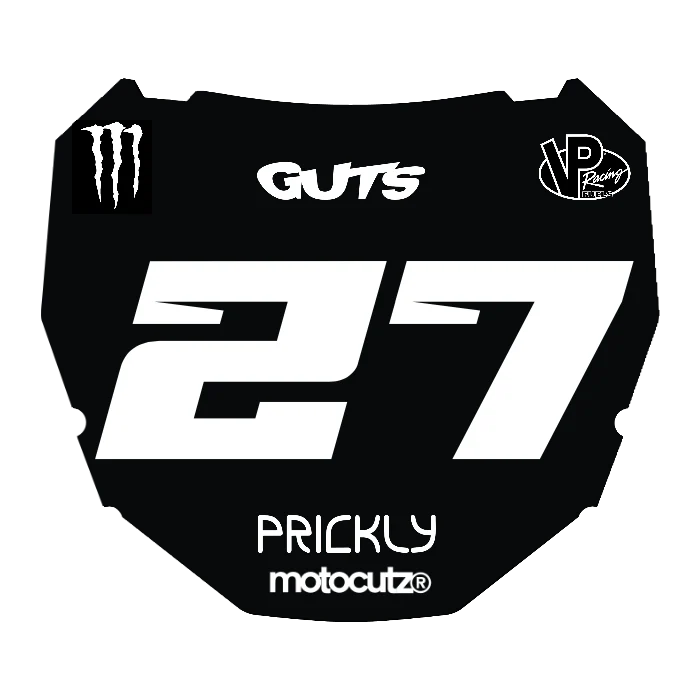 CUSTOM ODI NUMBER PLATE DECAL