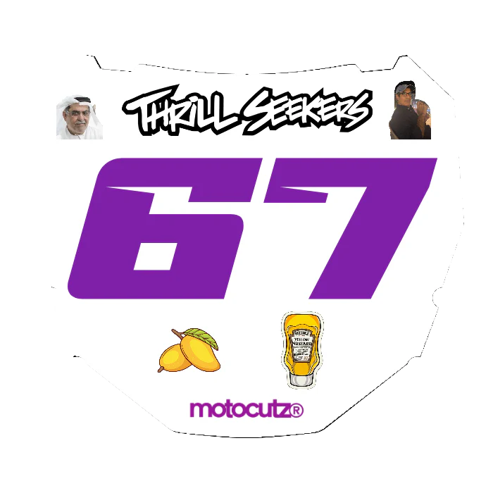 CUSTOM ODI NUMBER PLATE DECAL