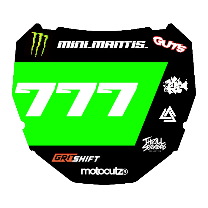 CUSTOM ODI NUMBER PLATE DECAL