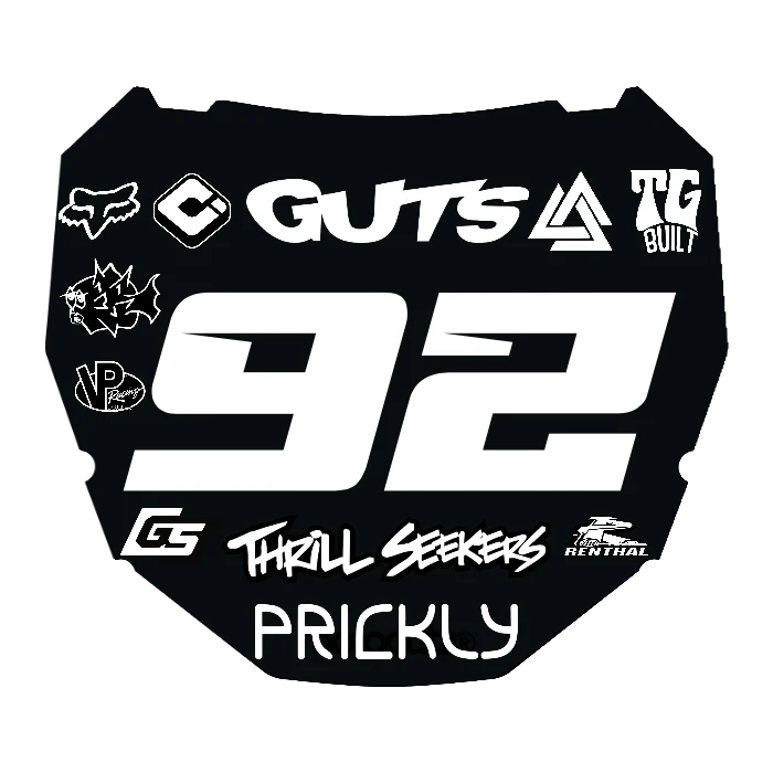 CUSTOM ODI NUMBER PLATE DECAL